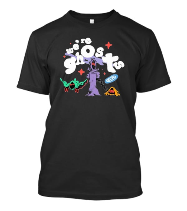 We're Ghosts EA With Colorful Creatures And Star Accents T-Shirt