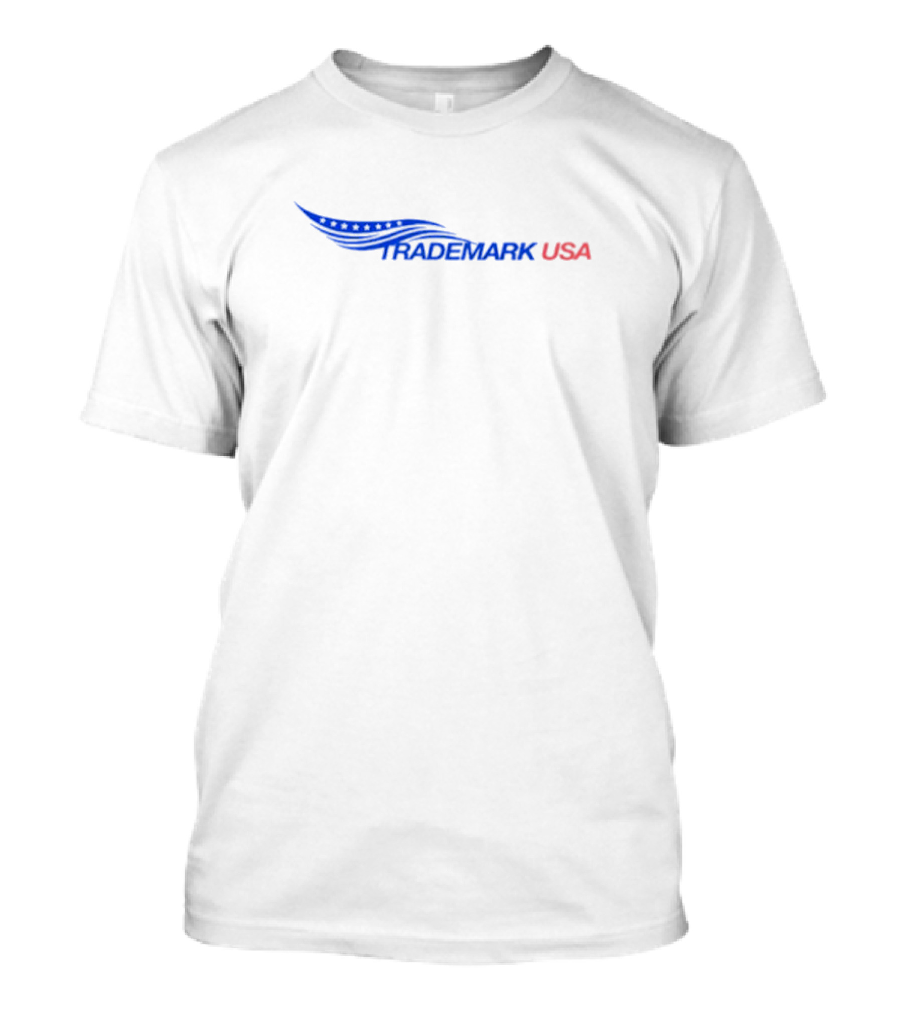 Keem Trademark USA Logo With Blue And Red T-Shirt