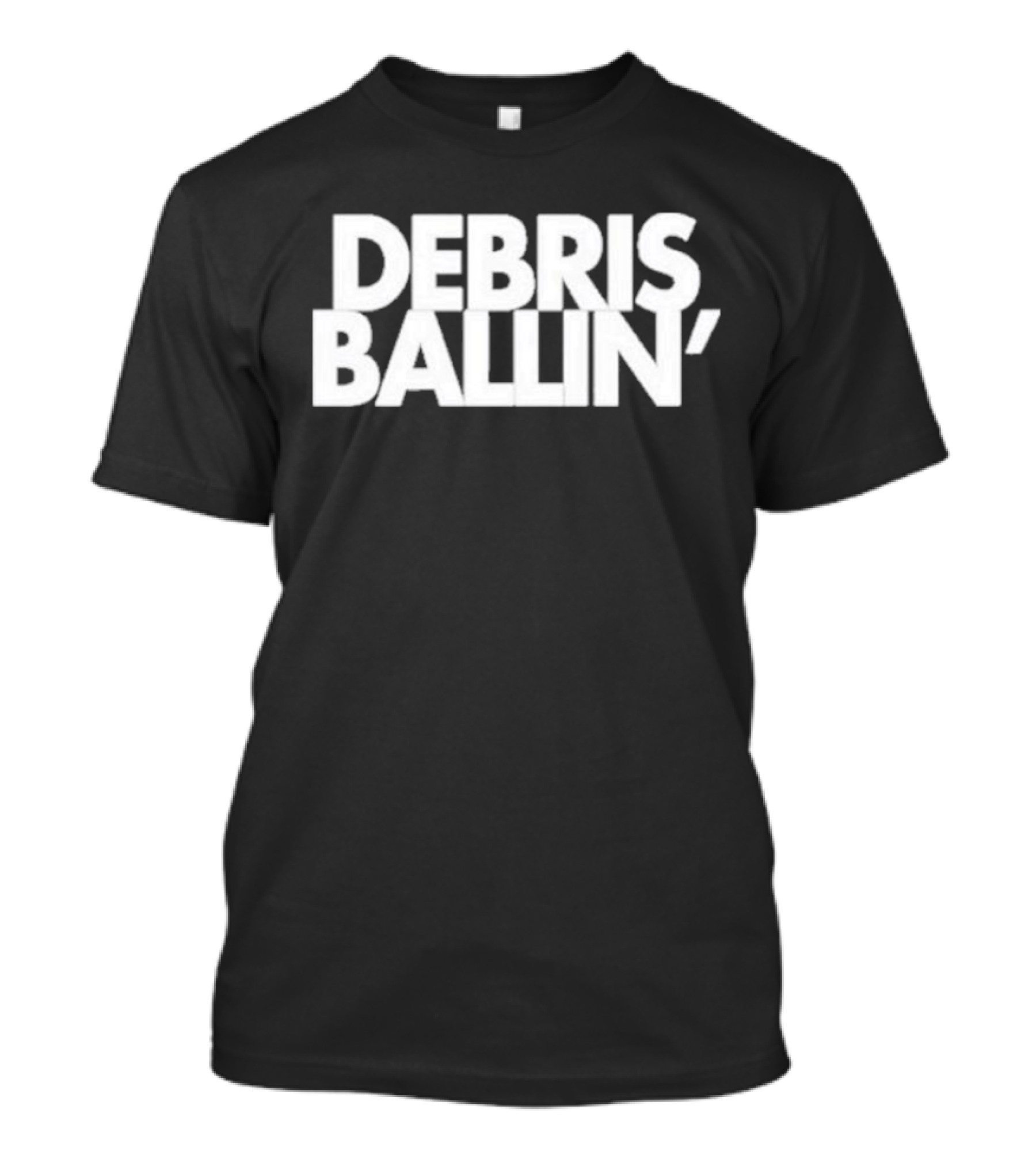 Debris Ballin' Bold Textual T-Shirt