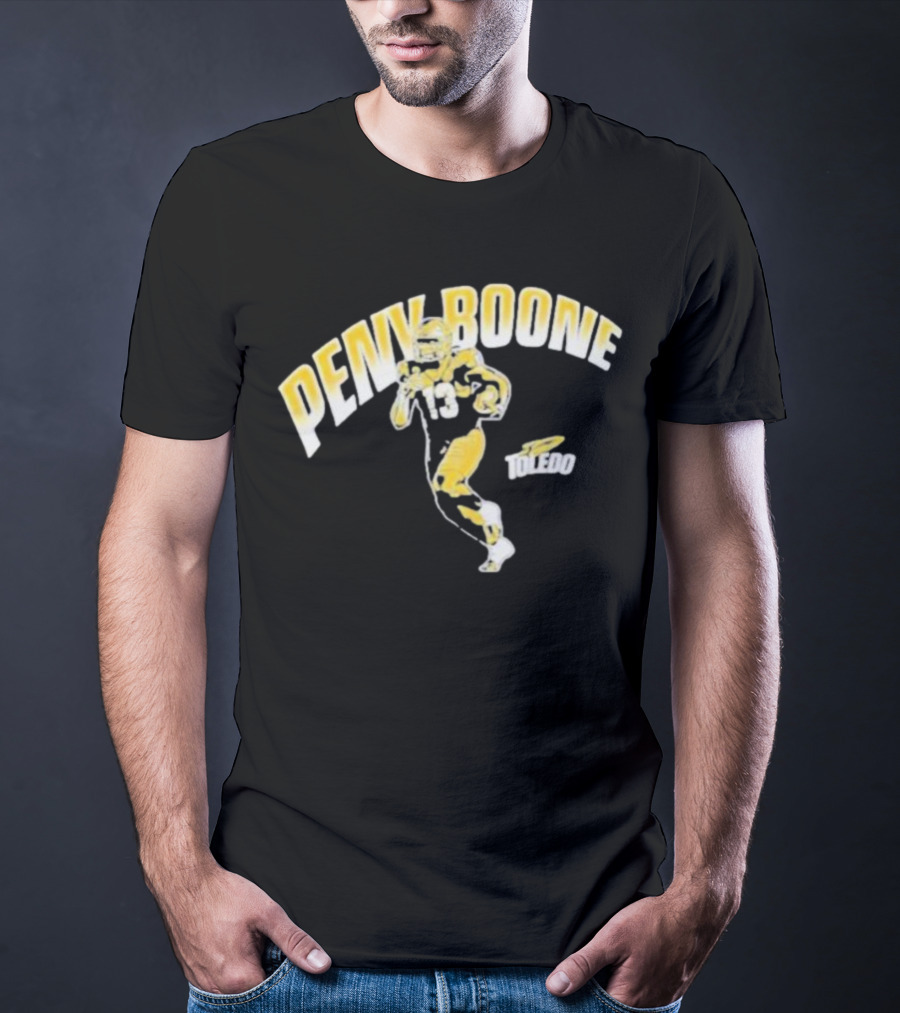 Penny Boone Toledo Football Number 13 Caricature T-Shirt