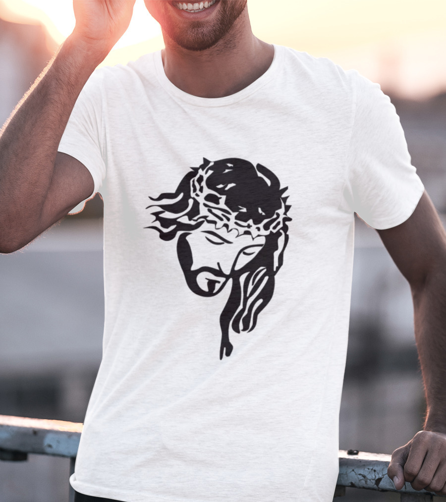 Jesus Christ Crown Of Thorns Christian T-Shirt