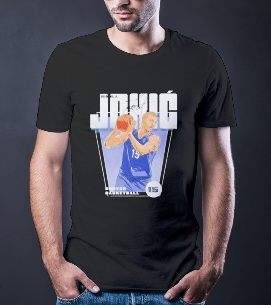 Nikola Jokic 15 Denver Basketball Premiere T-Shirt