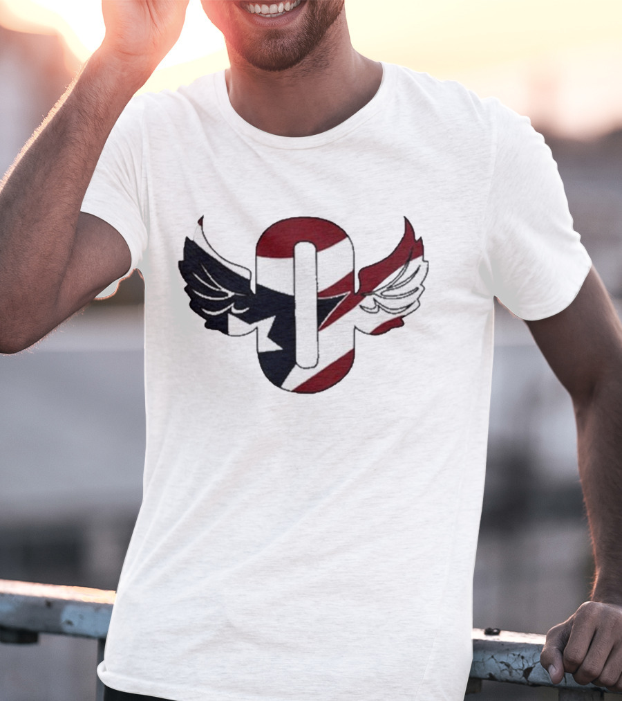 A1 Vintage Outkast Winged Emblem Flag T-Shirt