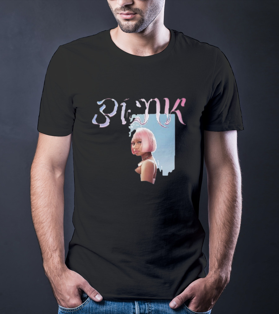 BLΛƆK Nicki Minaj Pink Photo T-Shirt