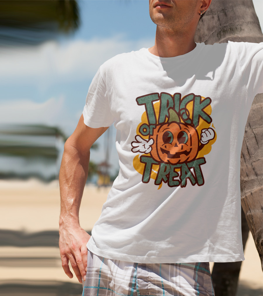 Trick Or Treat Pumpkin Character T-Shirt