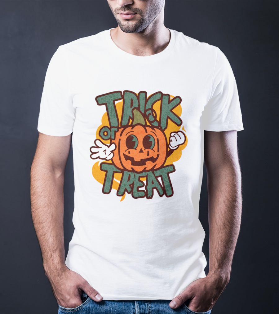 Trick Or Treat Pumpkin Character T-Shirt
