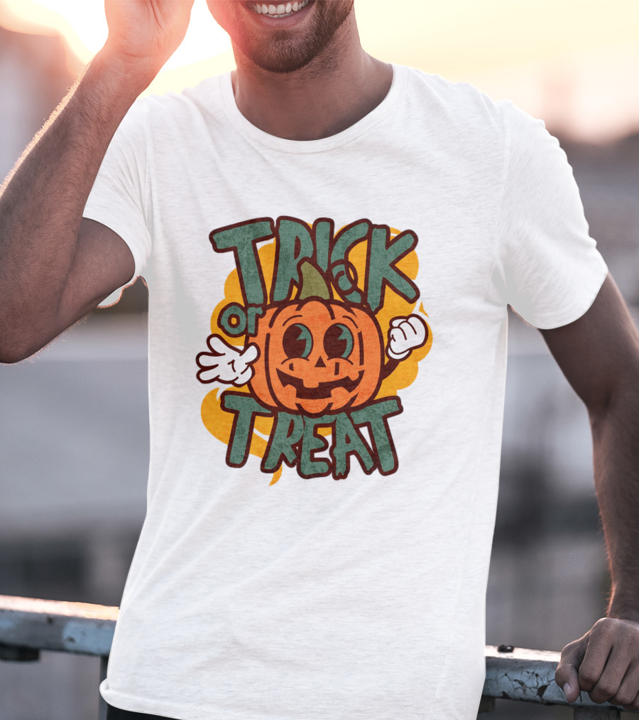 Trick Or Treat Pumpkin Character T-Shirt