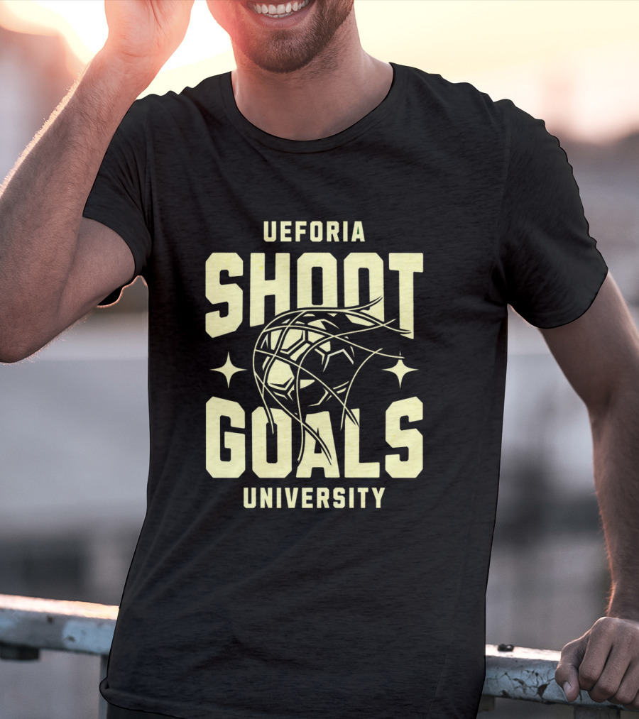 UEFORIA SHOOT GOALS UNIVERSITY Basketball T-Shirt