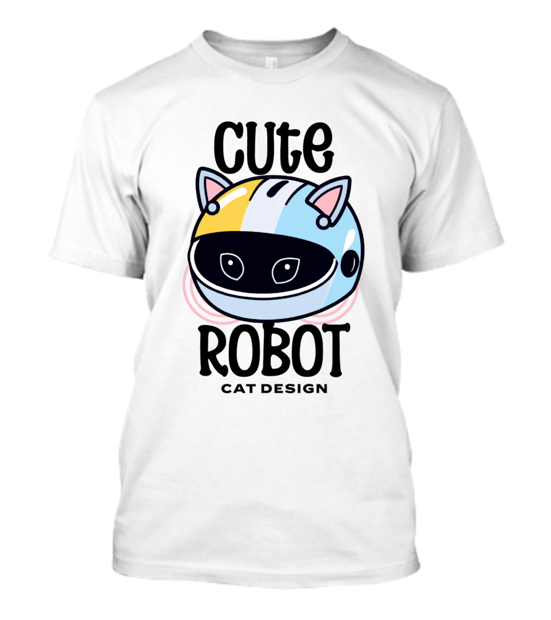 Cute Robot Cat T-Shirt