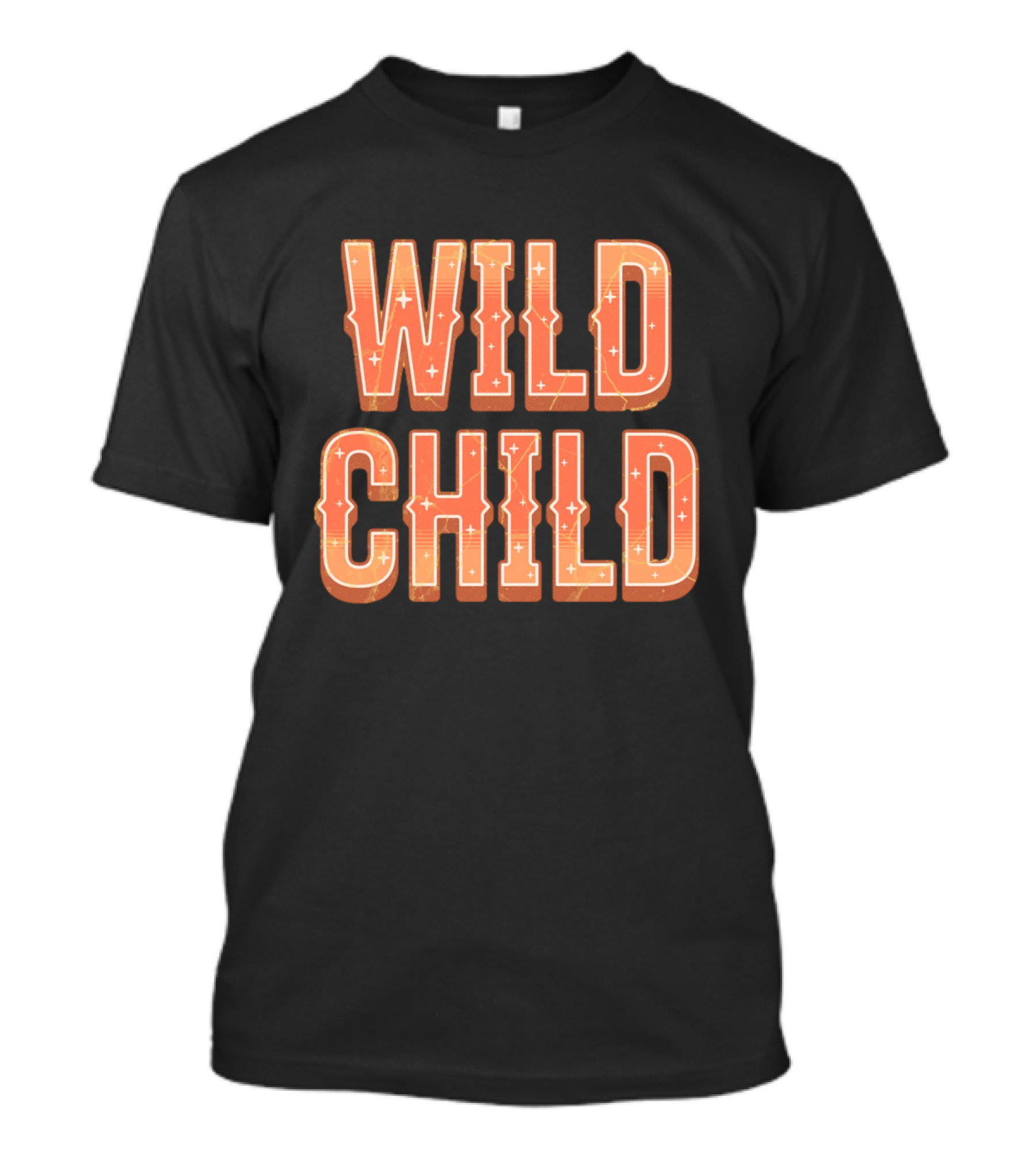 Wild Child Vintage Western Typography T-Shirt