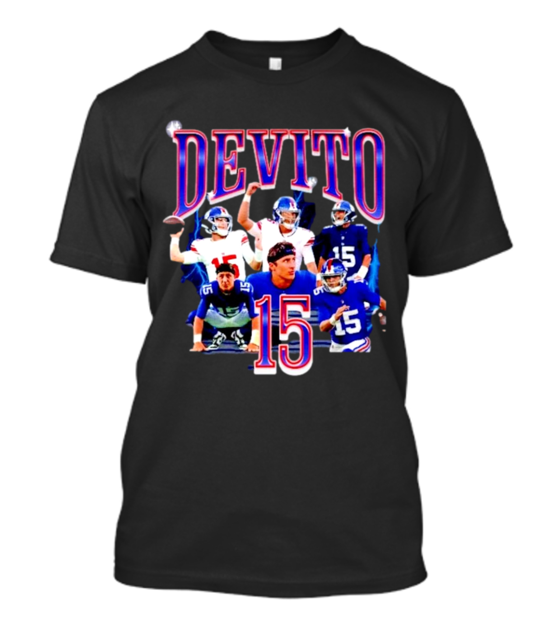 Devito 15 New York Giants Football Player T-Shirt