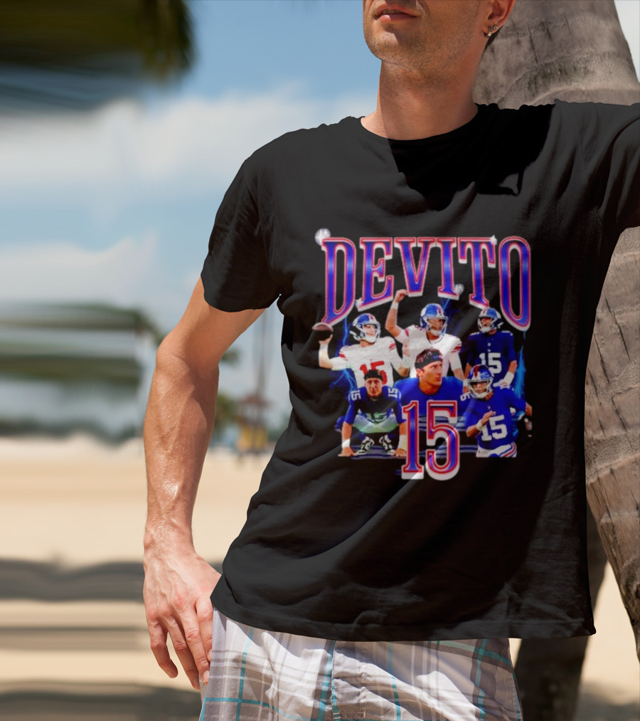 Devito 15 New York Giants Football Player T-Shirt