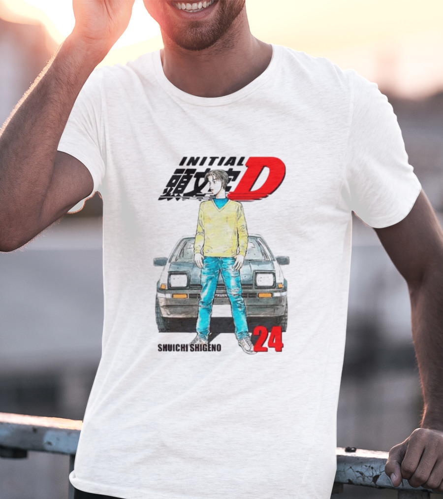 Initial D Shuichi Shigeno 24 T-Shirt