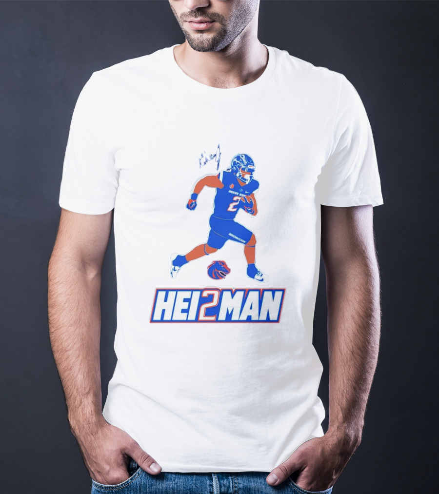 Ashton Jeanty Boise State Broncos Hei2man Football Player T-Shirt
