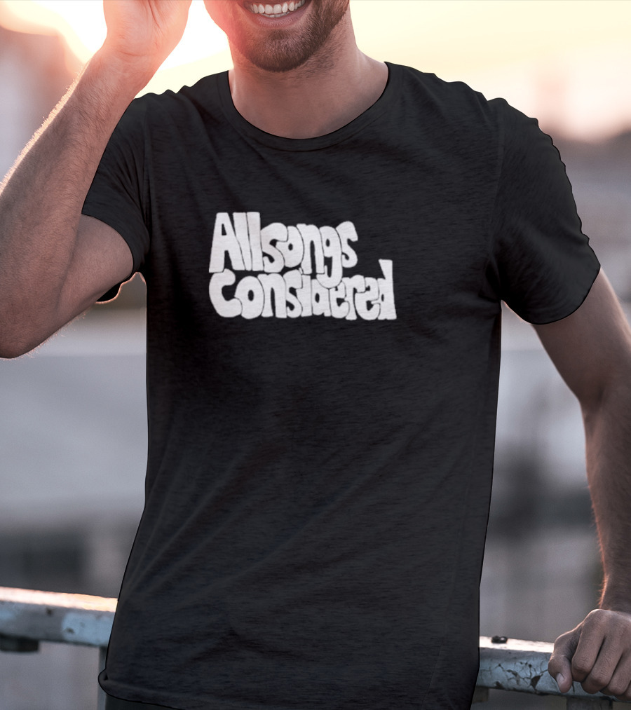 All Songs Considered Retro Typography T-Shirt