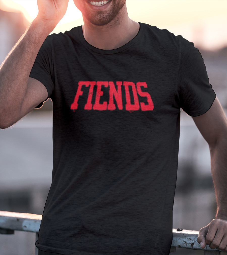 FIENDS Bas Fiends Wotarswwfu Red T-Shirt