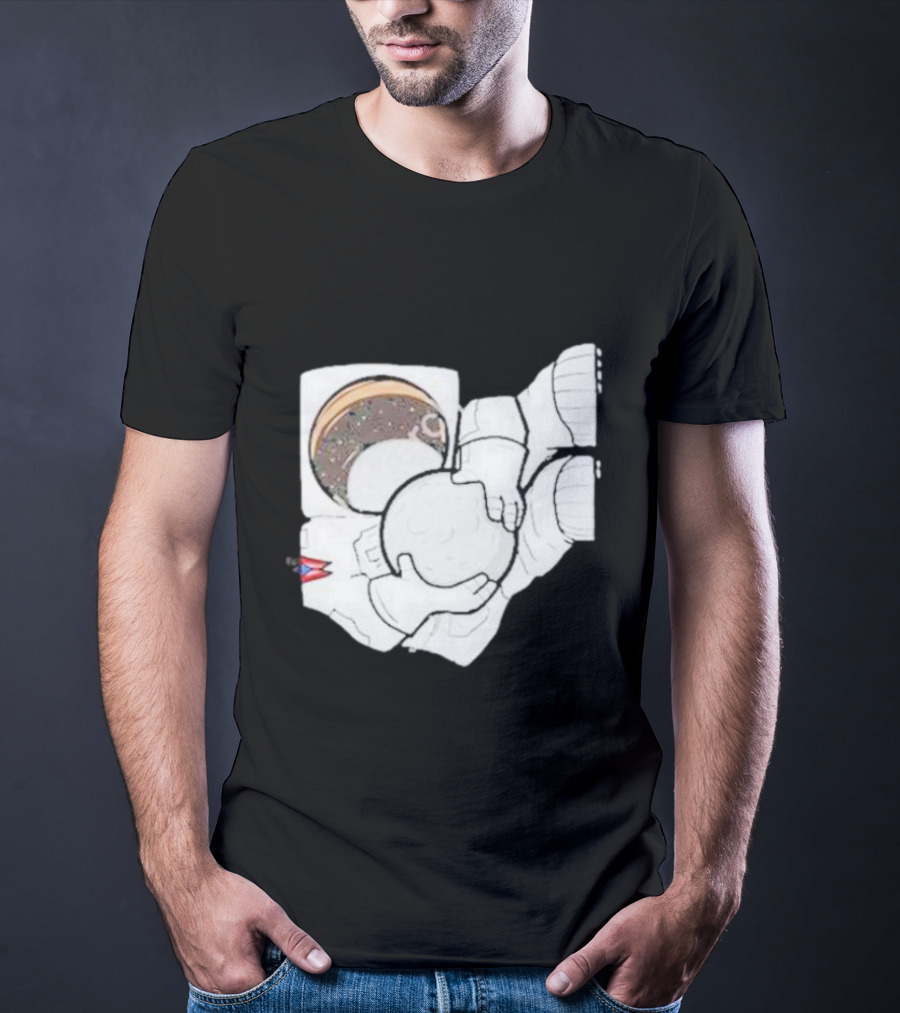 Strange Planet Ohio Moonwalker Cosmic Astronaut Holding Celestial Sphere T-Shirt
