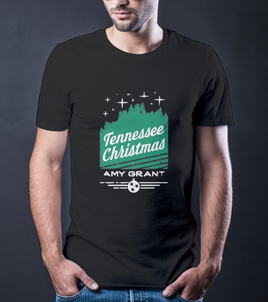 Tennessee Christmas Amy Grant Stars Trees T-Shirt