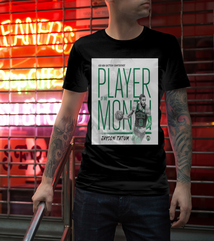 KIA NBA Eastern Conference Player Of The Month Jayson Tatum Celtics T-Shirt