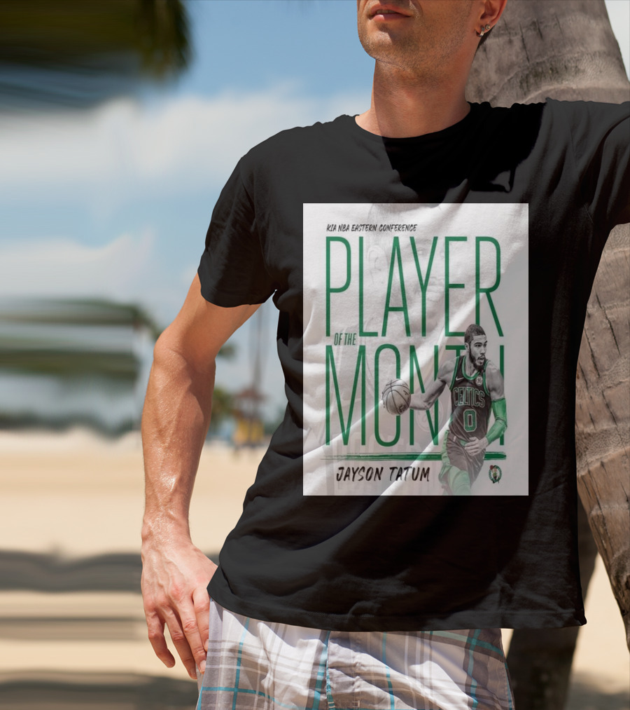 KIA NBA Eastern Conference Player Of The Month Jayson Tatum Celtics T-Shirt