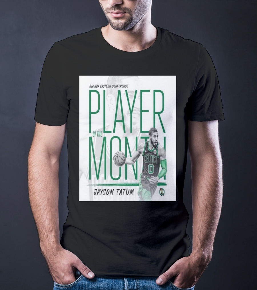 KIA NBA Eastern Conference Player Of The Month Jayson Tatum Celtics T-Shirt