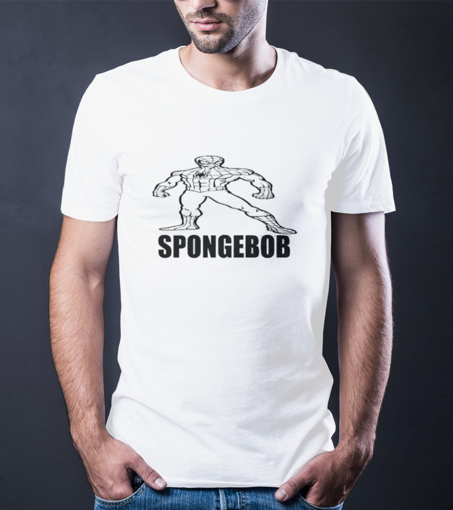 SPONGEBOB BLACK SPIDER-MAN T-Shirt