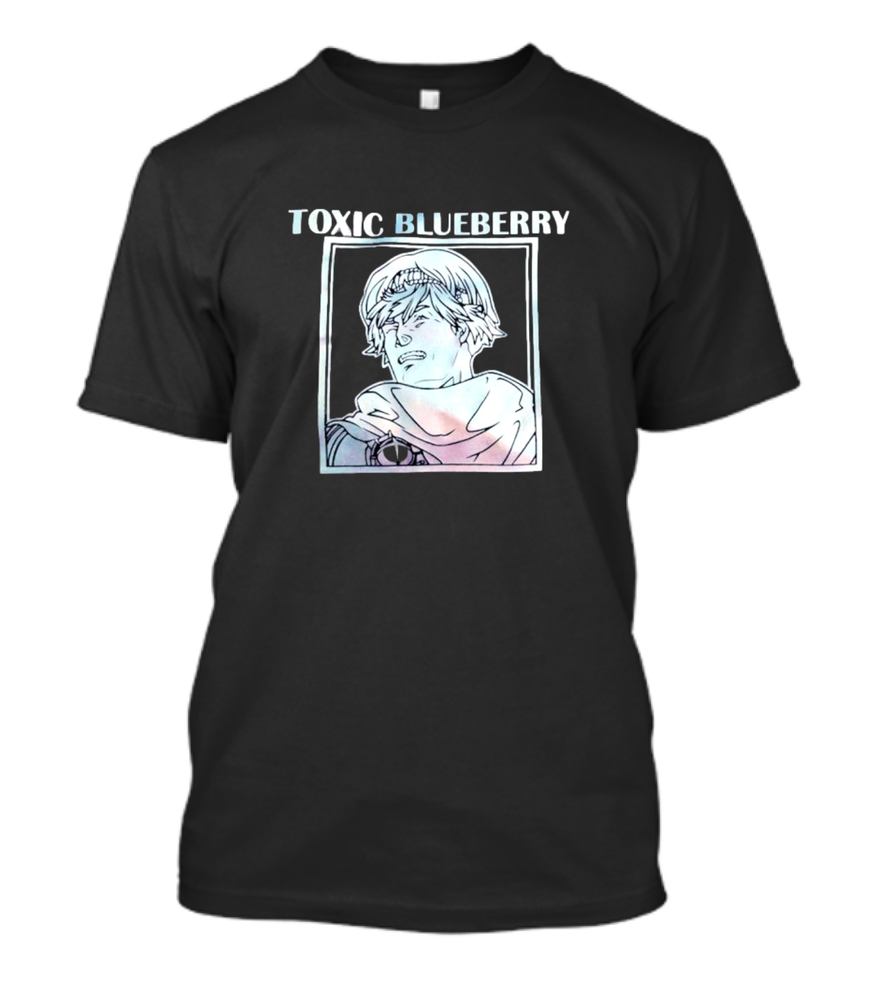 TOXIC BLUEBERRY Manga Style Character T-Shirt