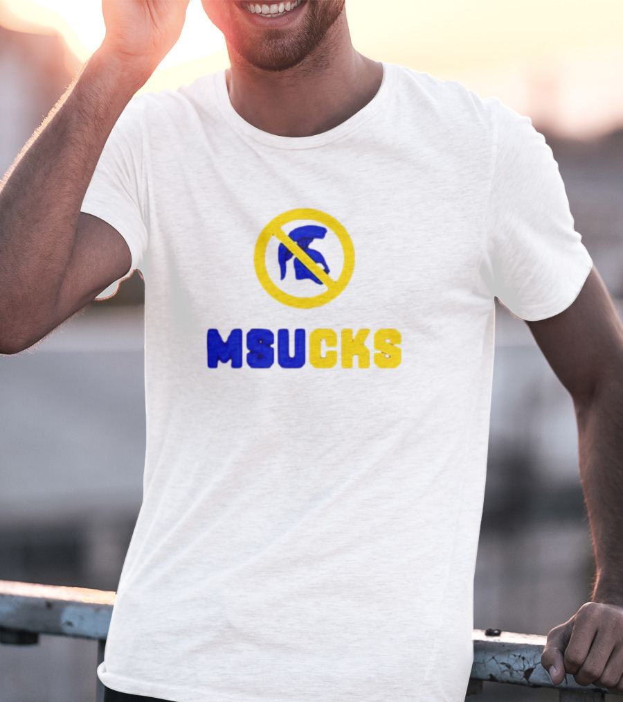 Michigan State Spartans MSU Sucks No Spartan T-Shirt