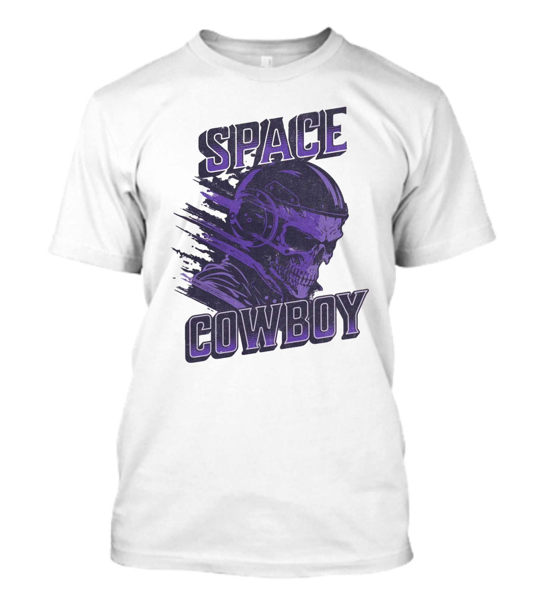 Space Cowboy Skull Helmet Cosmic Adventure T-Shirt