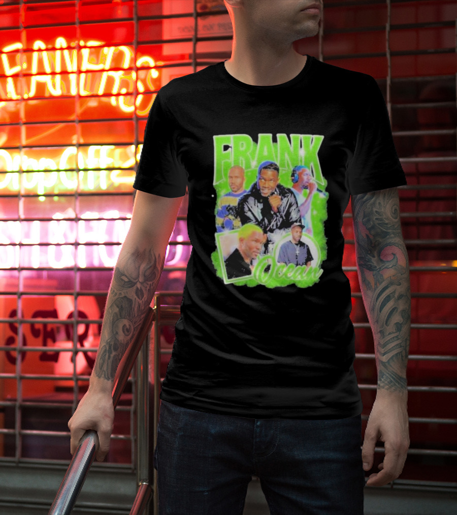 Frank Ocean Vintage Rap Music Collage T-Shirt