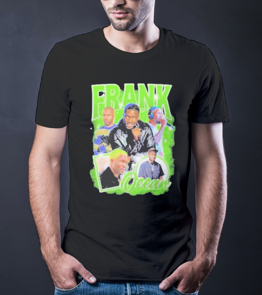 Frank Ocean Vintage Rap Music Collage T-Shirt