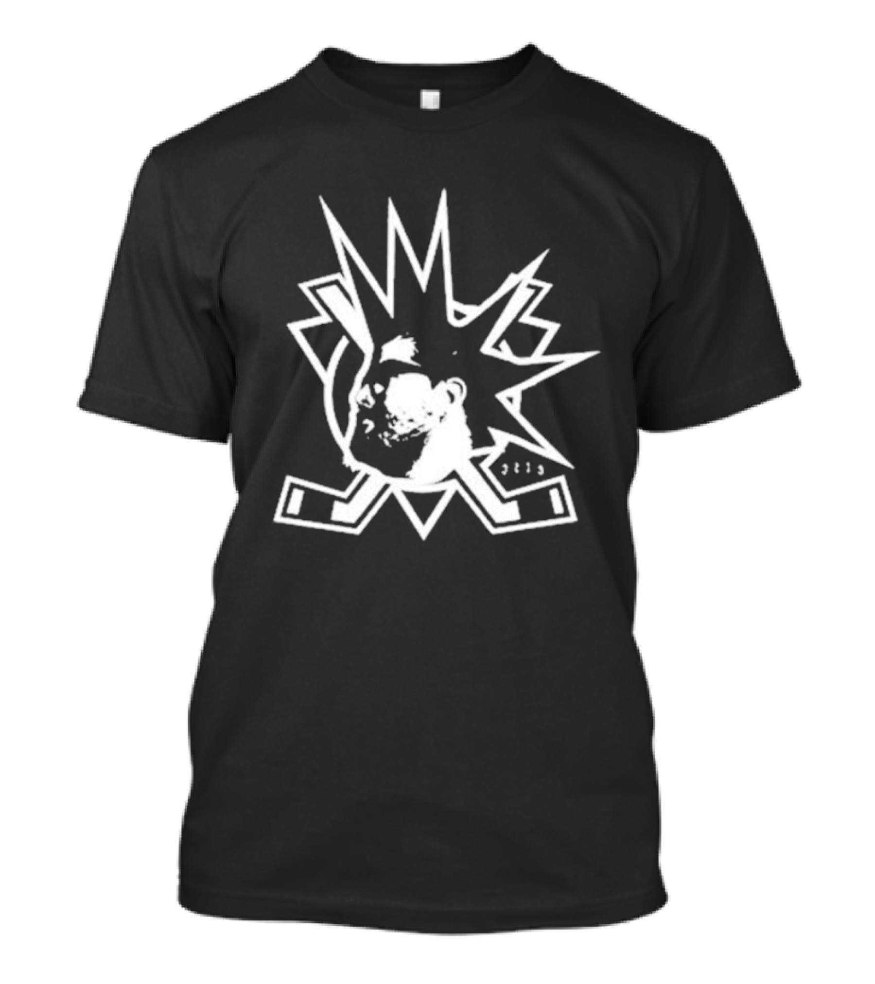 JC13 Gear Hockey Punk Logo With Crossed Sticks T-Shirt