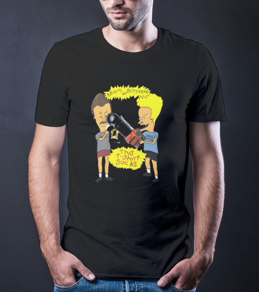 Beavis And Butt-head Death Rock This T-Shirt Sucks Vintage 1994 T-Shirt