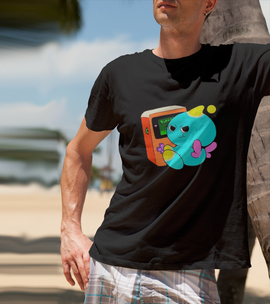 You Keep Playing Ur Silly Little Games Cartoon Creature With Game Console T-Shirt