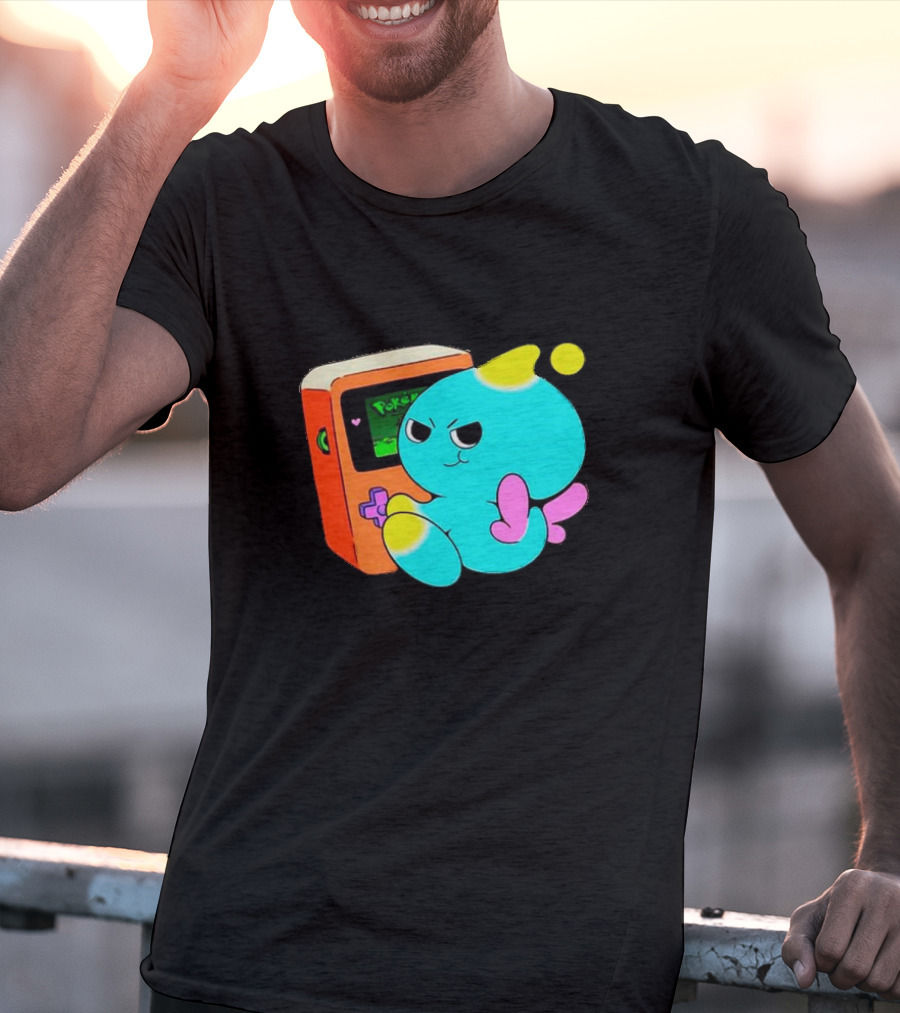 You Keep Playing Ur Silly Little Games Cartoon Creature With Game Console T-Shirt