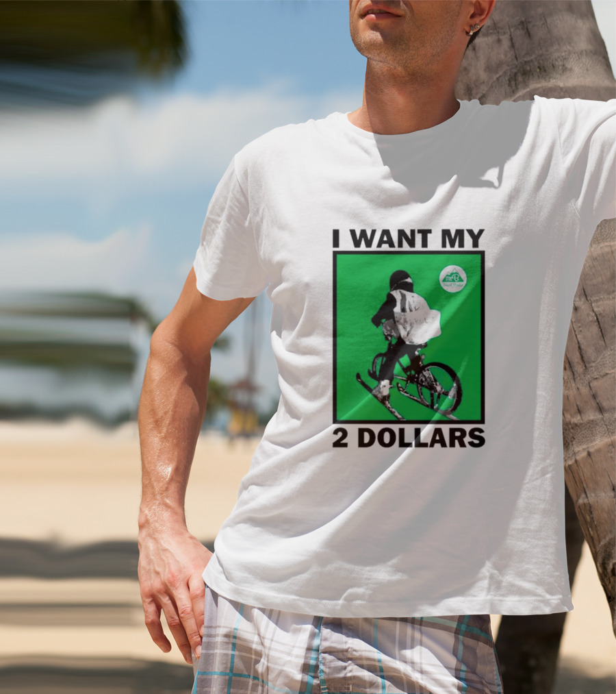 I Want My 2 Dollars Johnny Gasparini Ski Bike T-Shirt