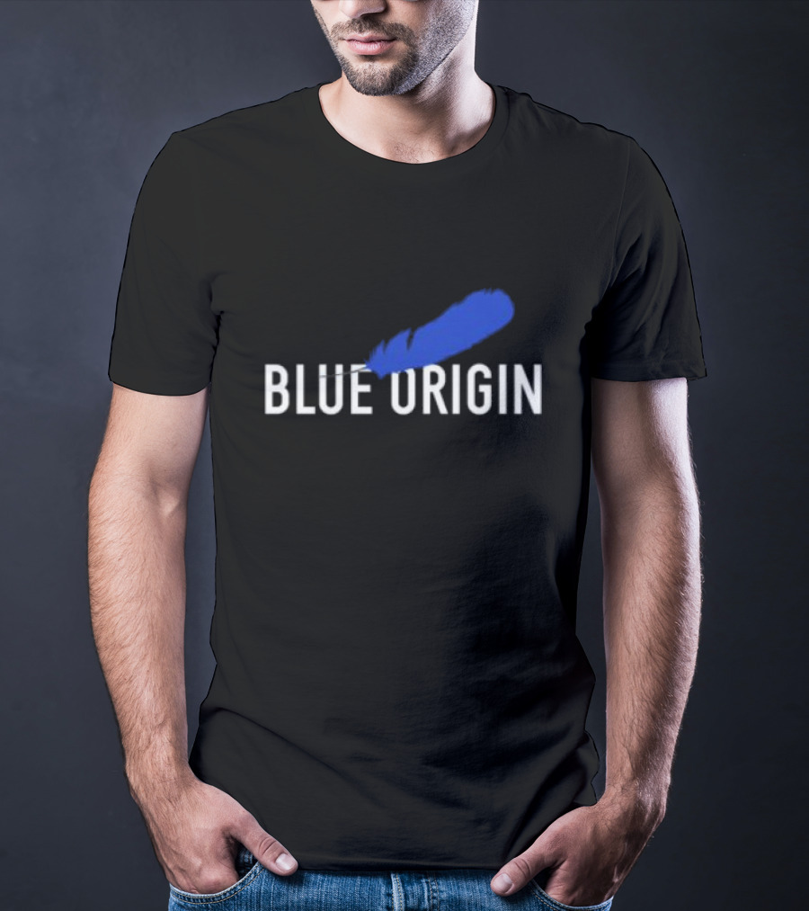 Blue Origin Feather Logo Print T-Shirt