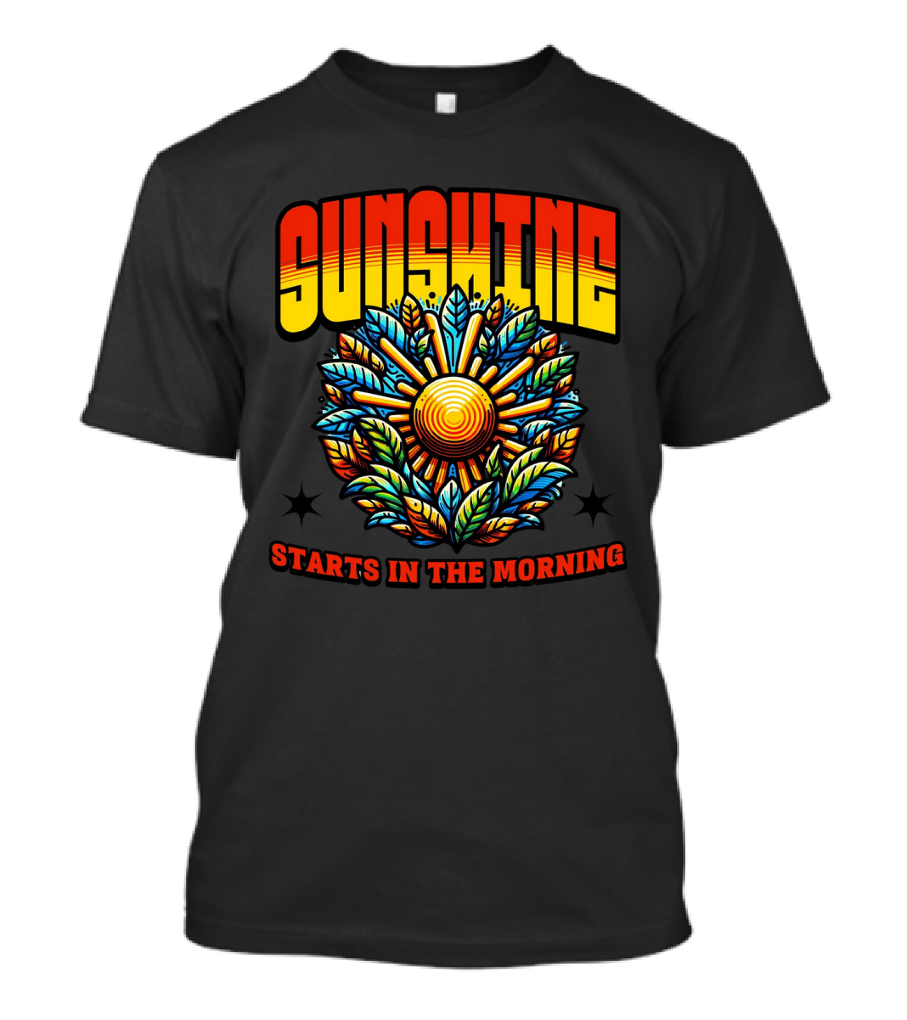 Sunshine Starts In The Morning Sunflower T-Shirt