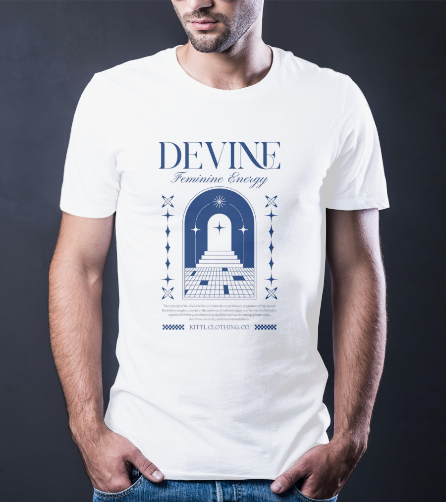 Devine Feminine Energy Cosmic Portal Starry Path Ritual Clothing Co T-Shirt