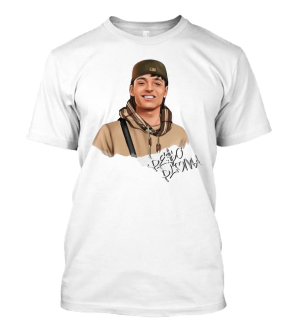 Hand Drawn Peso Pluma Casual Hoodie Portrait T-Shirt