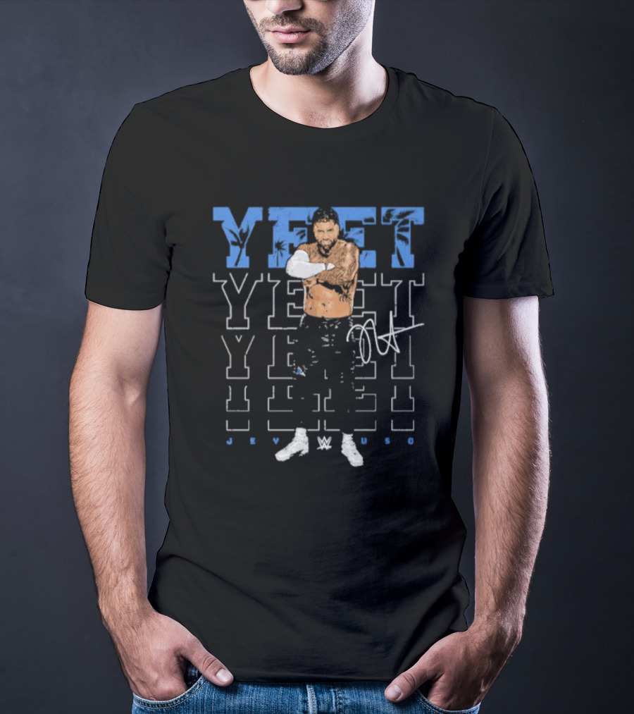 Jey Uso WWE YEET Signature 500 Level Black T-Shirt