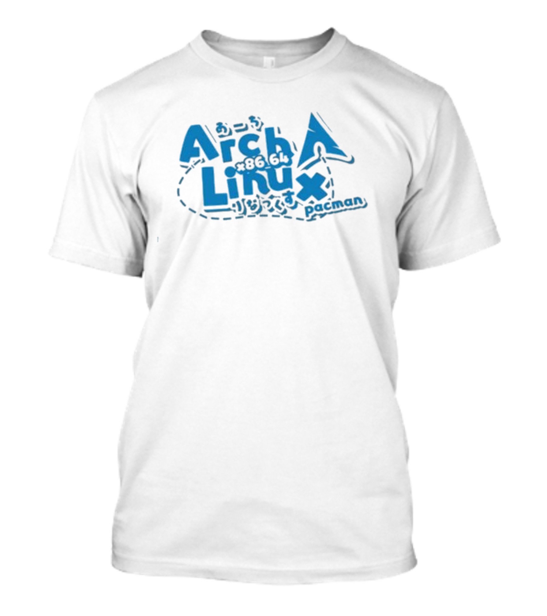 Arch Linux X86_64 Pacman Japanese Text T-Shirt