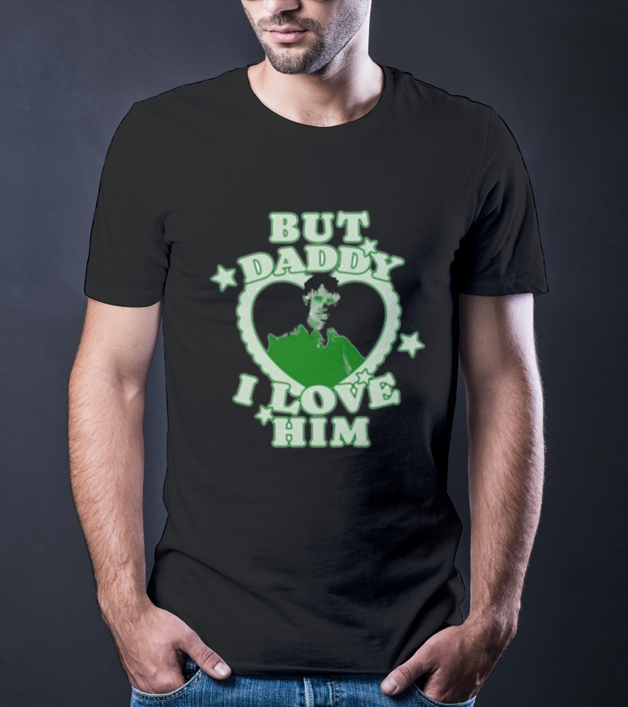 But Daddy I Love Him Draco Malfoy Heart Stars Green Text T-Shirt