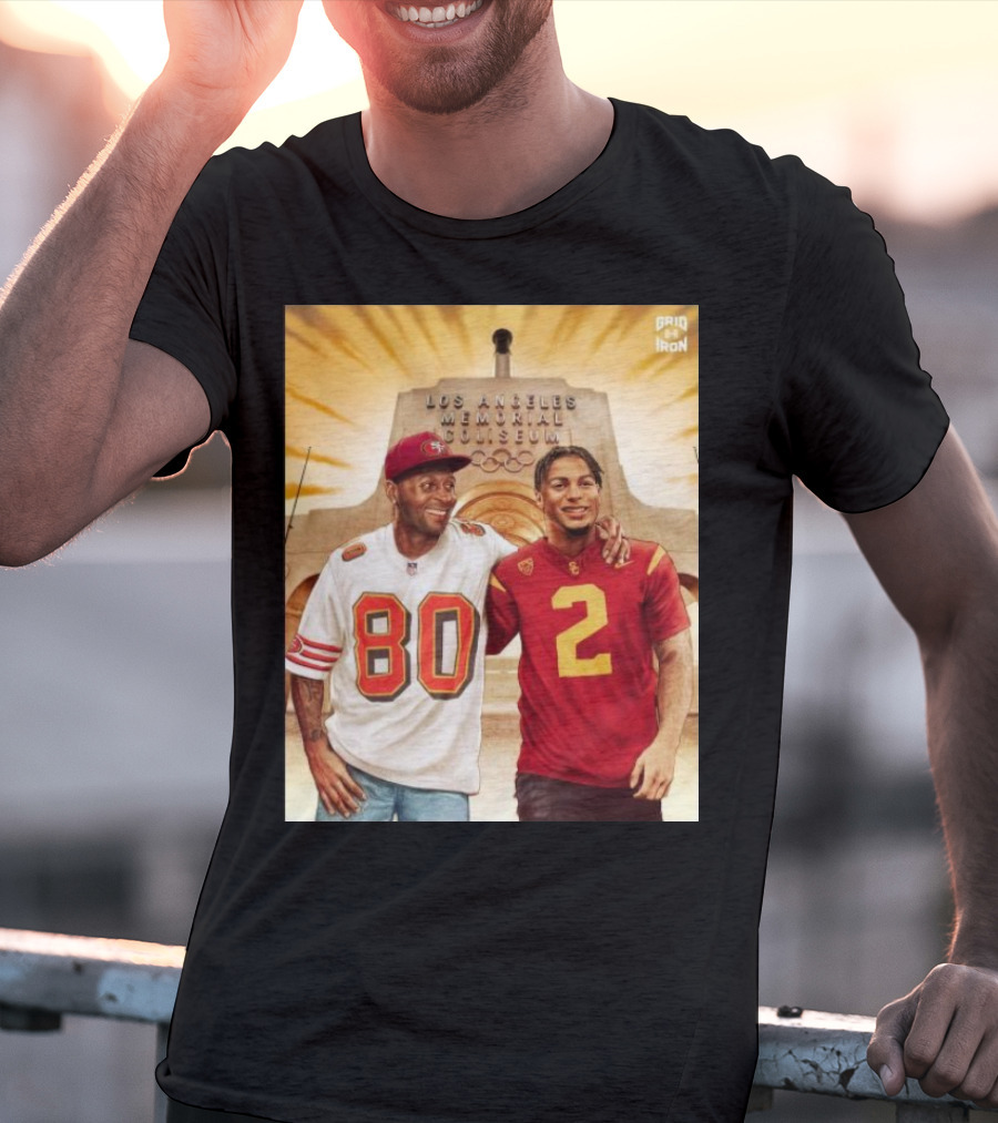 Gridiron Los Angeles Memorial Coliseum Football Legacy 80 2 T-Shirt