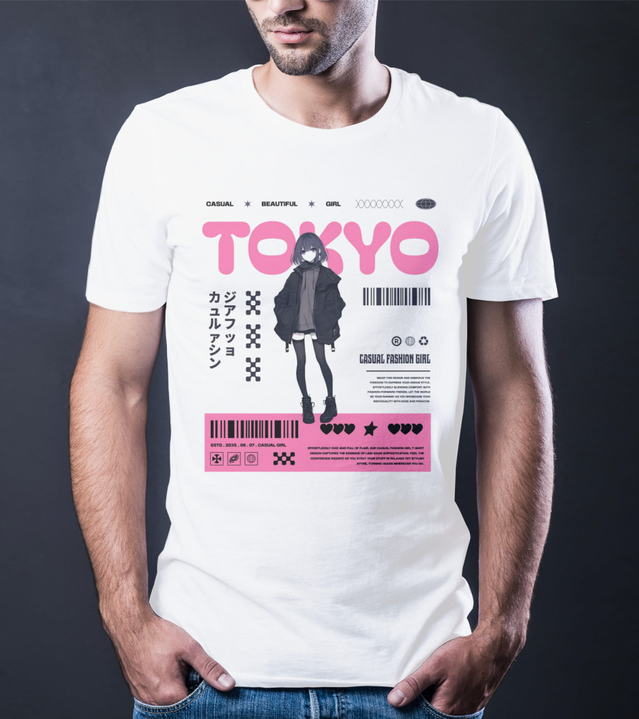 TOKYO Casual Beautiful Girl 2035 T-Shirt