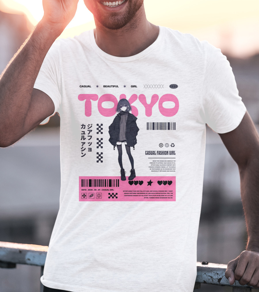 TOKYO Casual Beautiful Girl 2035 T-Shirt