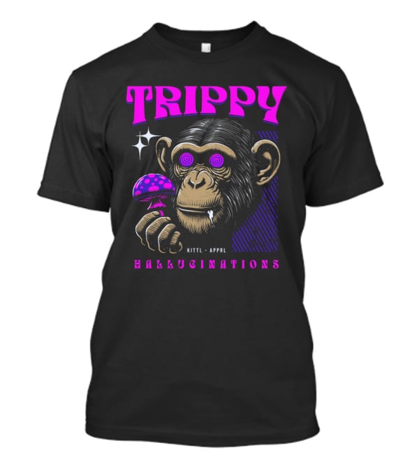 Trippy Hallucinations Chimpanzee Kittl Apprl T-Shirt