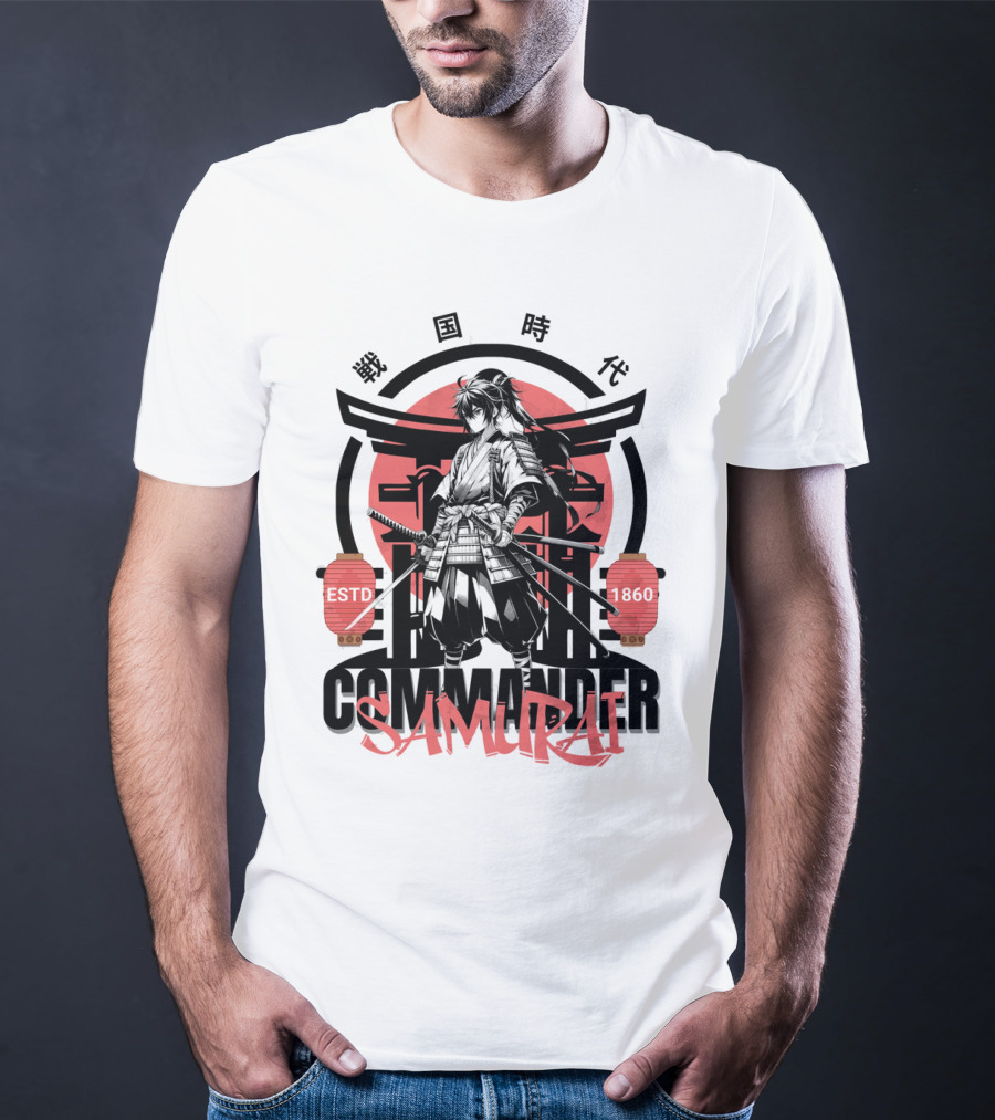 Commander Samurai ESTD 1860 Sengoku Jidai T-Shirt