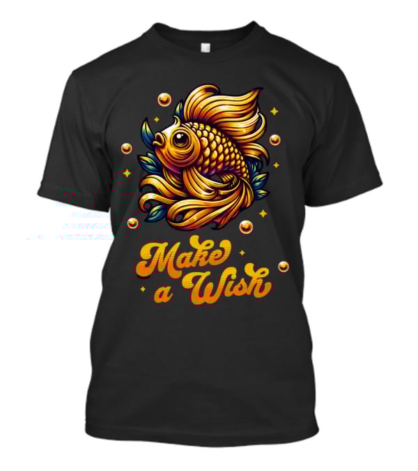 Golden Make A Wish Fish T-Shirt