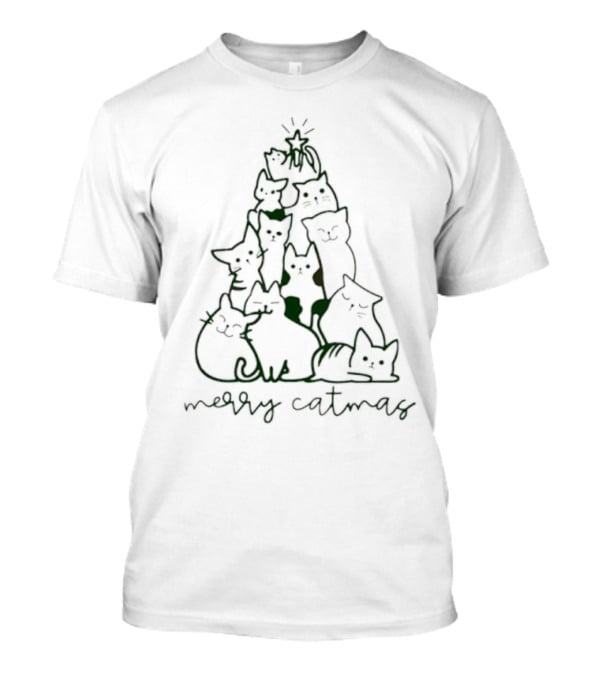 Funny Merry Catmas Cat Christmas Merry Catmas T-Shirt